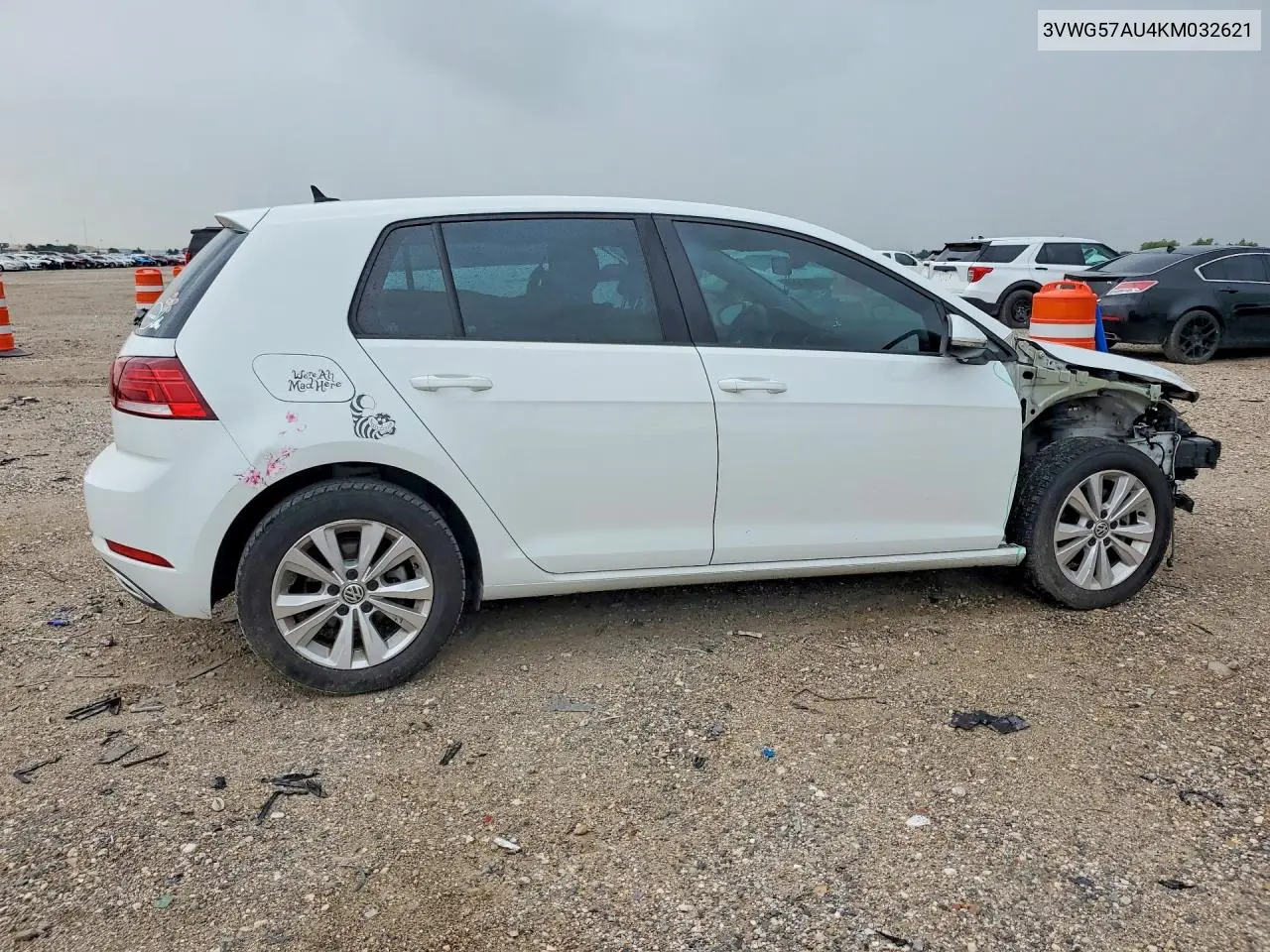 2019 Volkswagen Golf S VIN: 3VWG57AU4KM032621 Lot: 56574586