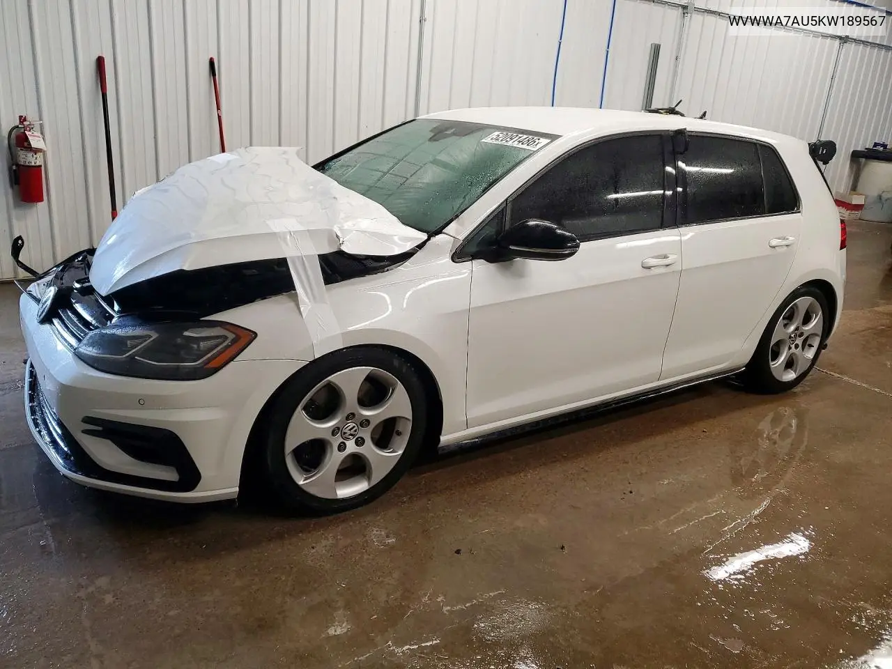 2019 Volkswagen Golf R VIN: WVWWA7AU5KW189567 Lot: 58021776