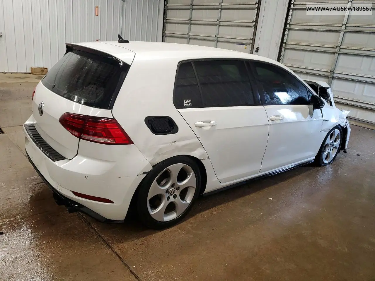 2019 Volkswagen Golf R VIN: WVWWA7AU5KW189567 Lot: 58021776