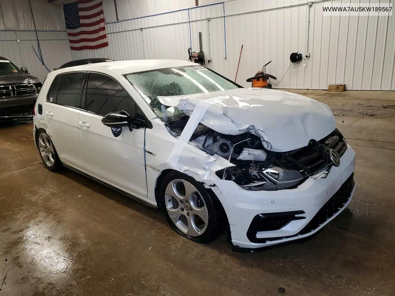2019 Volkswagen Golf R VIN: WVWWA7AU5KW189567 Lot: 58021776