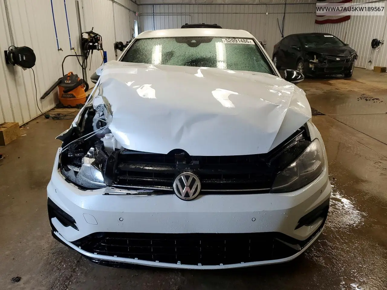 2019 Volkswagen Golf R VIN: WVWWA7AU5KW189567 Lot: 58021776