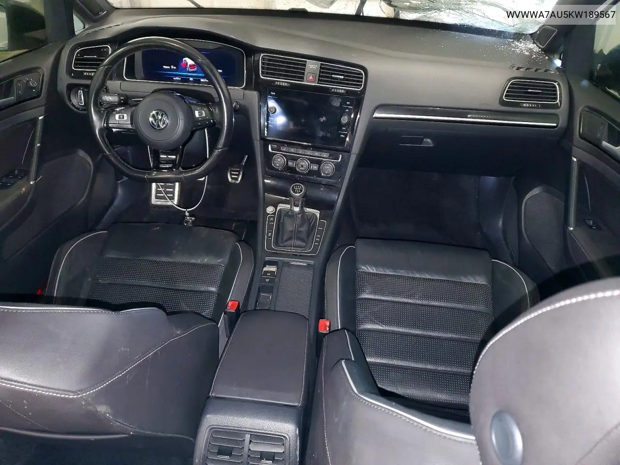 2019 Volkswagen Golf R VIN: WVWWA7AU5KW189567 Lot: 58021776