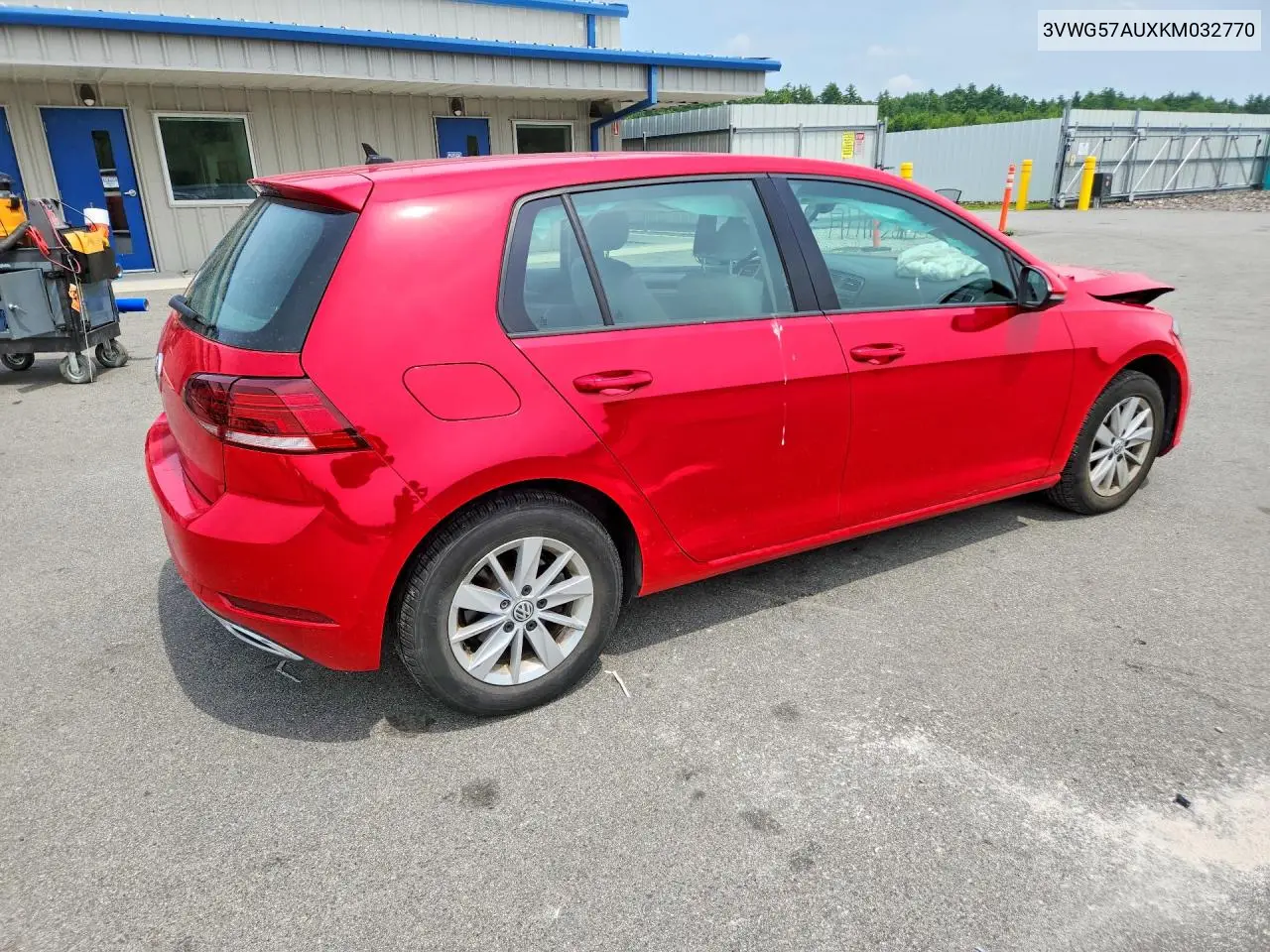 2019 Volkswagen Golf S VIN: 3VWG57AUXKM032770 Lot: 59839606