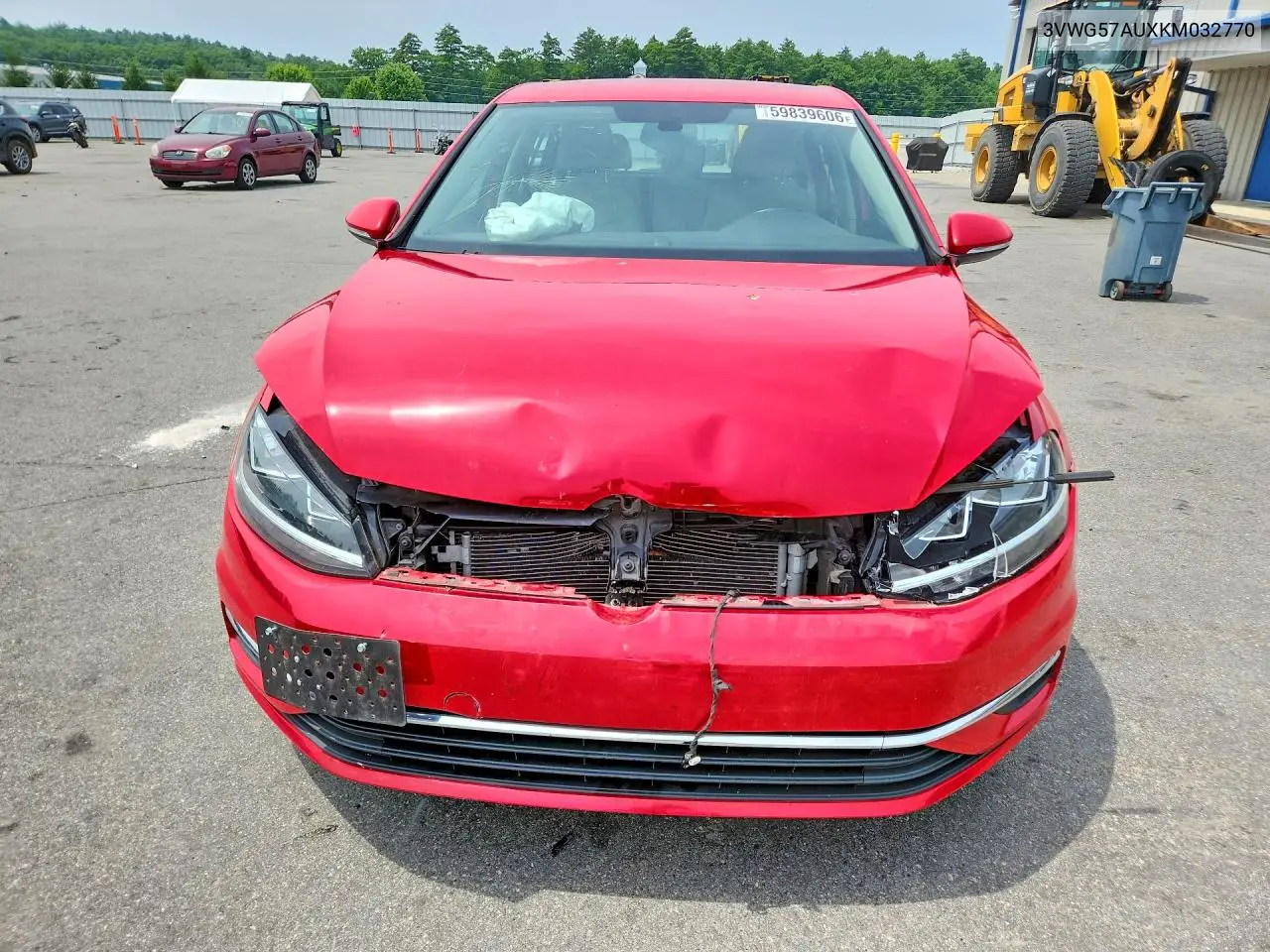 2019 Volkswagen Golf S VIN: 3VWG57AUXKM032770 Lot: 59839606