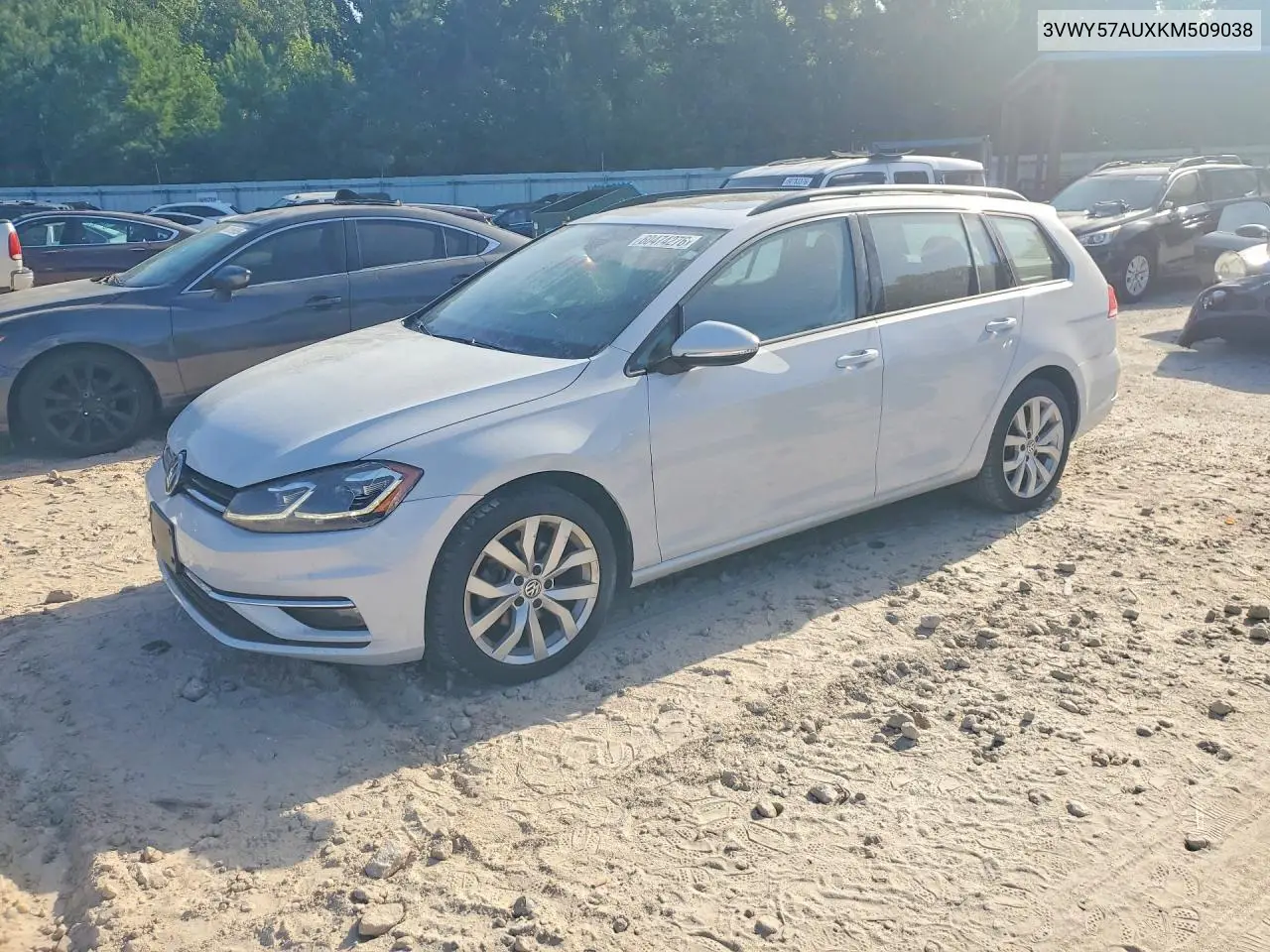 2019 Volkswagen Golf Sportwagen S/Se VIN: 3VWY57AUXKM509038 Lot: 60474276