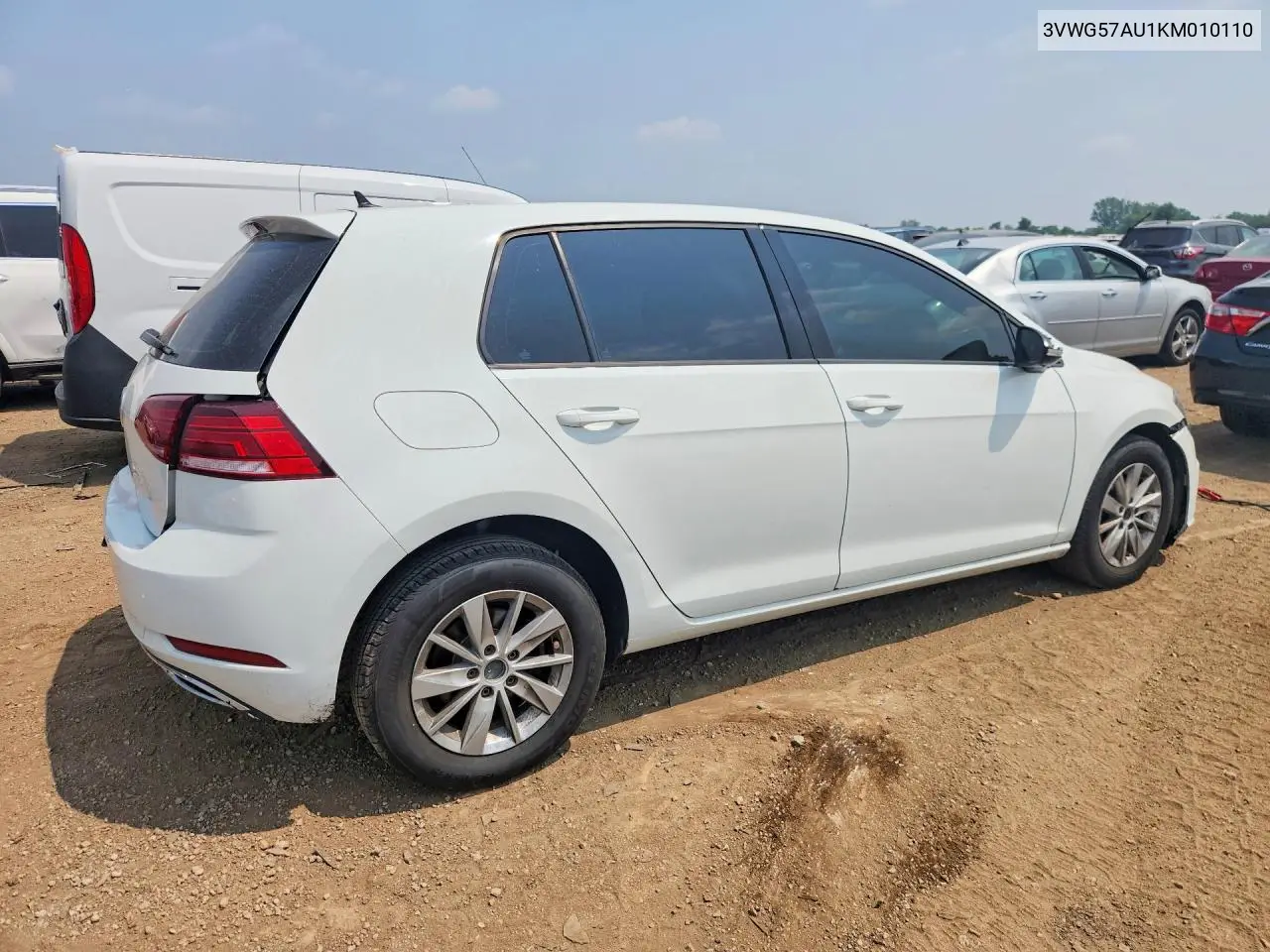 2019 Volkswagen Golf S VIN: 3VWG57AU1KM010110 Lot: 60967356