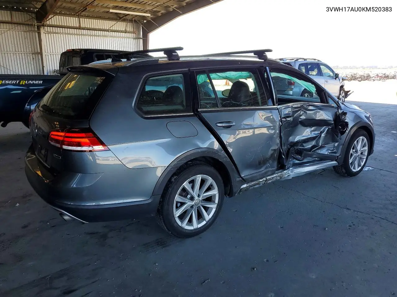 2019 Volkswagen Golf Alltrack S VIN: 3VWH17AU0KM520383 Lot: 61641316