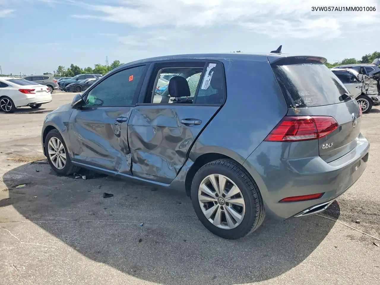 2021 Volkswagen Golf VIN: 3VWG57AU1MM001006 Lot: 61701296