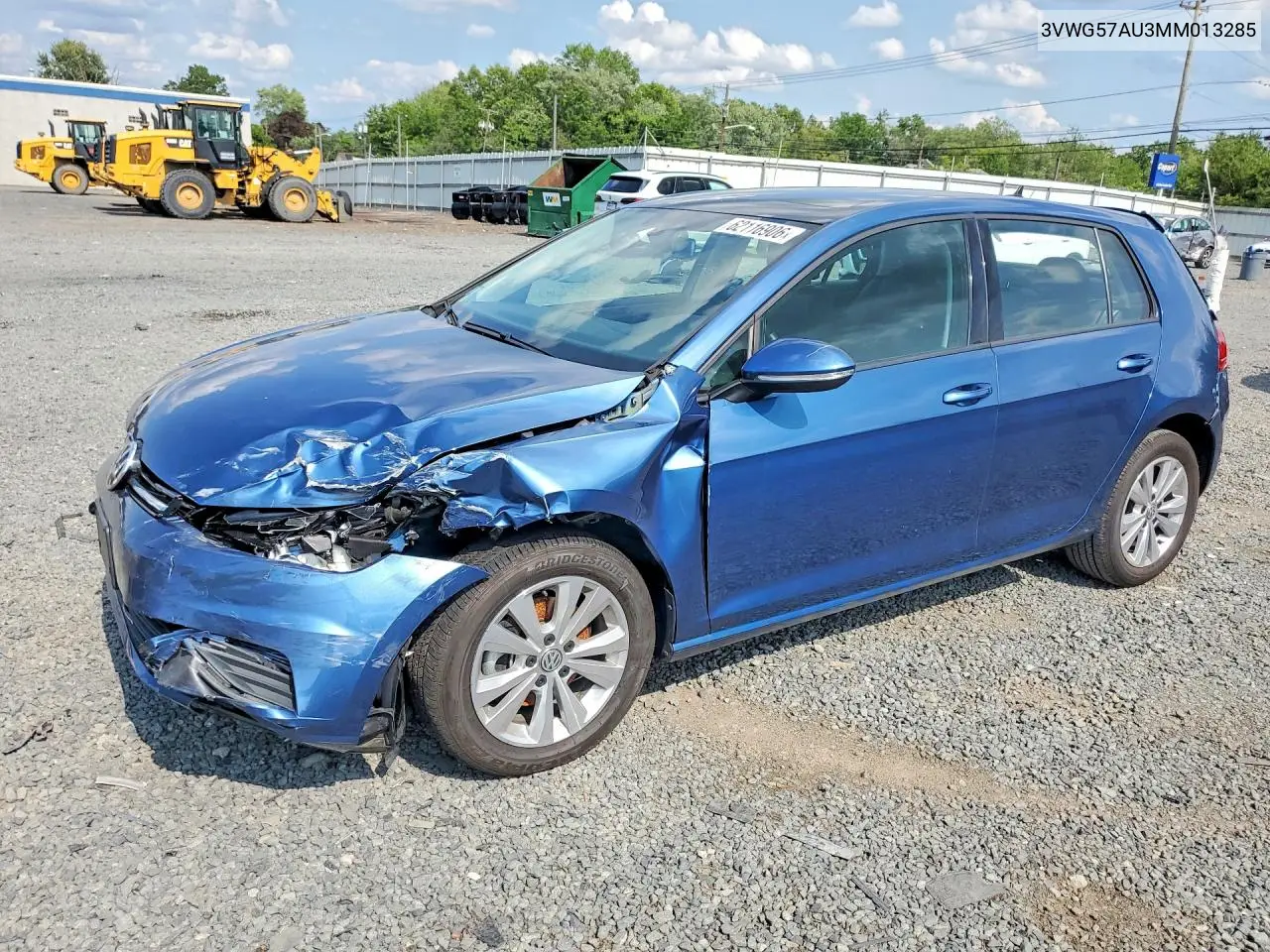 2021 Volkswagen Golf VIN: 3VWG57AU3MM013285 Lot: 62116906