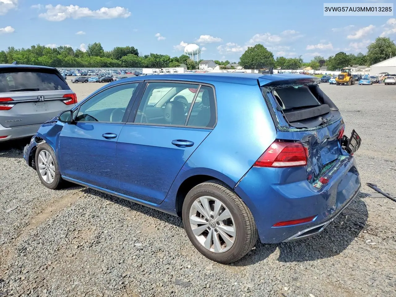 2021 Volkswagen Golf VIN: 3VWG57AU3MM013285 Lot: 62116906