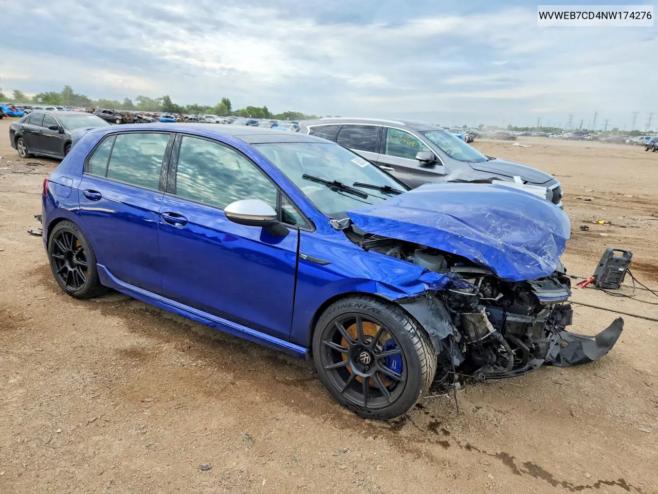 2022 Volkswagen Golf R VIN: WVWEB7CD4NW174276 Lot: 58252916