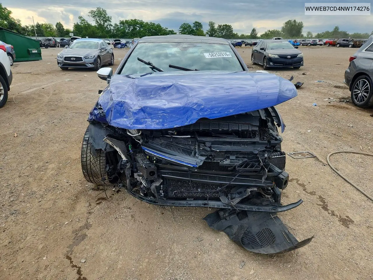 2022 Volkswagen Golf R VIN: WVWEB7CD4NW174276 Lot: 58252916