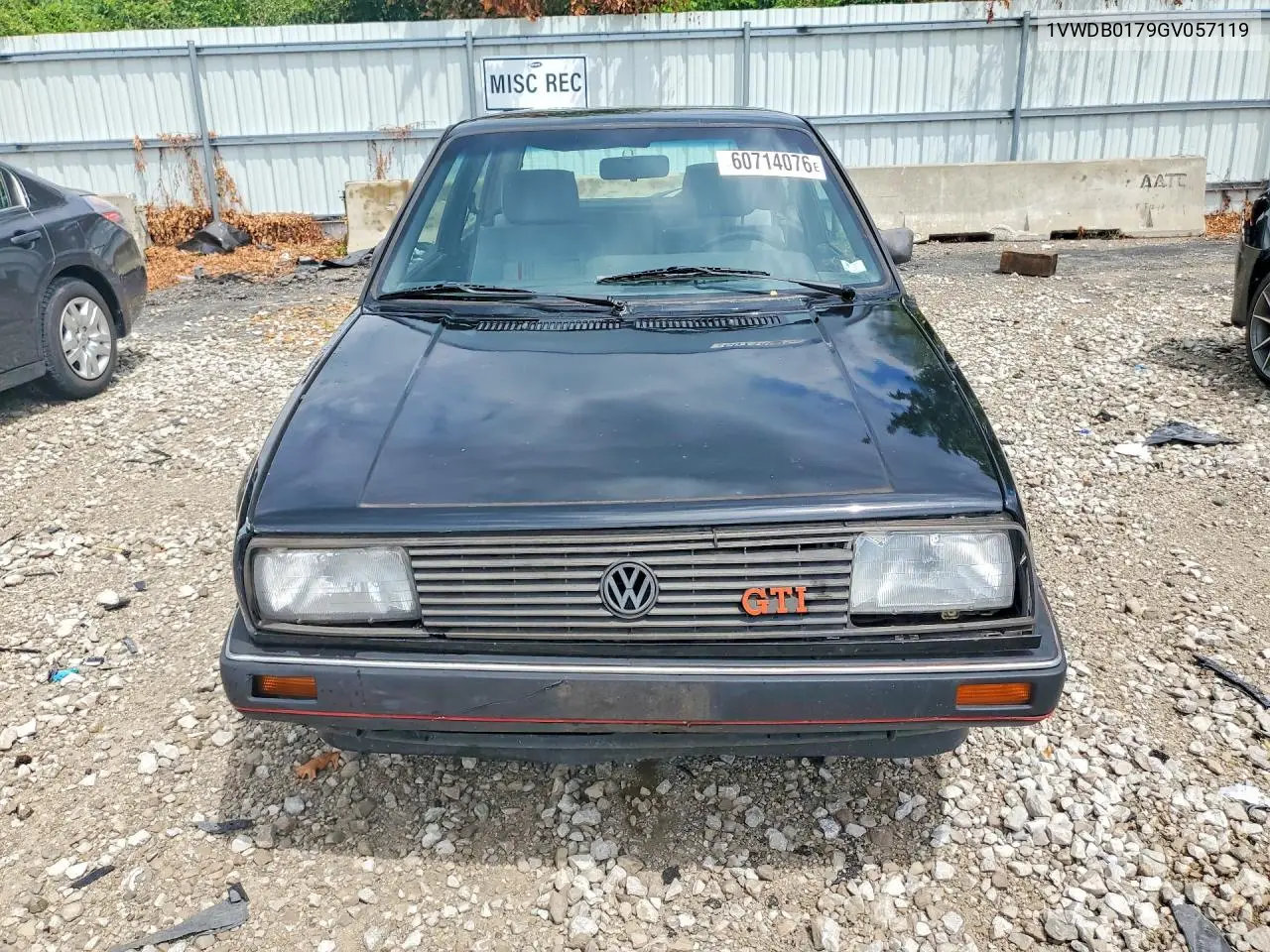 1986 Volkswagen Gti VIN: 1VWDB0179GV057119 Lot: 60714076