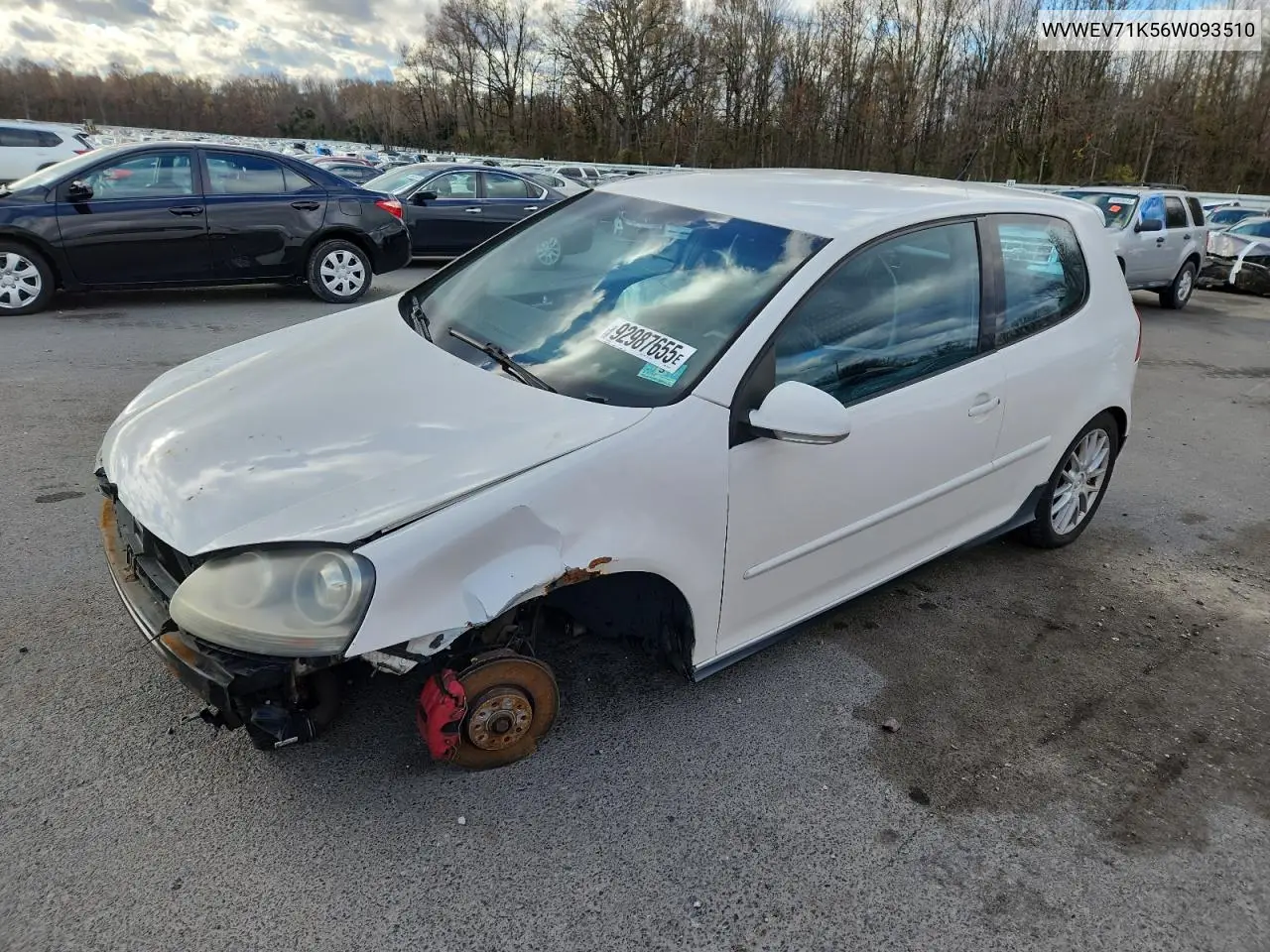 WVWEV71K56W093510 2006 Volkswagen New Gti