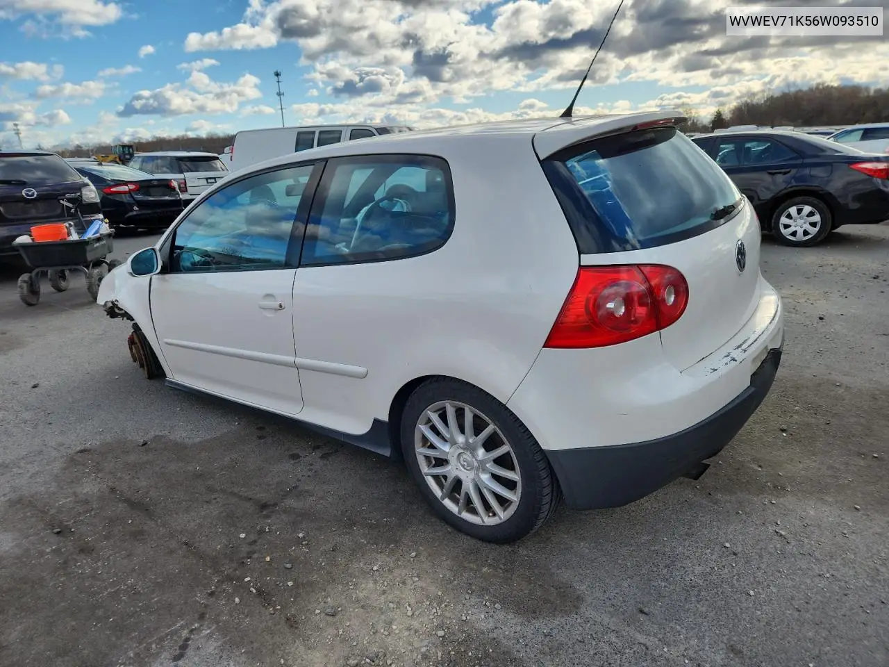 WVWEV71K56W093510 2006 Volkswagen New Gti
