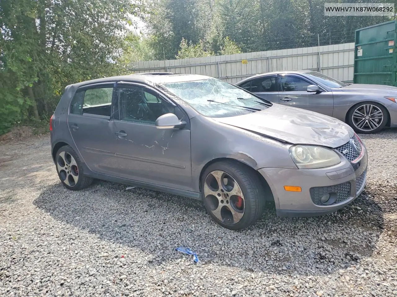 2007 Volkswagen New Gti VIN: WVWHV71K87W068292 Lot: 60997386