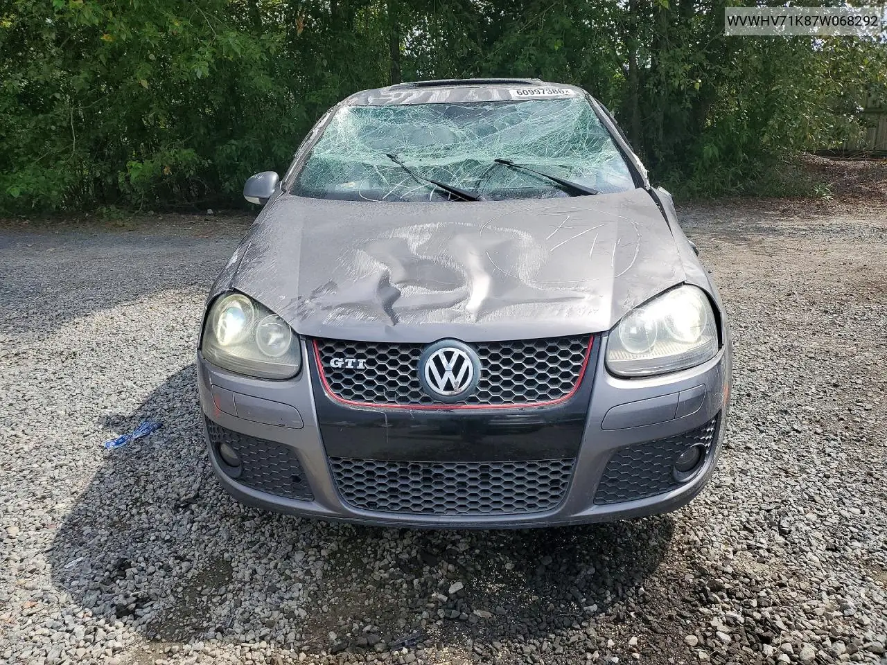 2007 Volkswagen New Gti VIN: WVWHV71K87W068292 Lot: 60997386