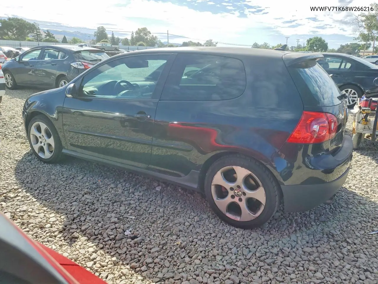 2008 Volkswagen Gti VIN: WVWFV71K68W266216 Lot: 50505956