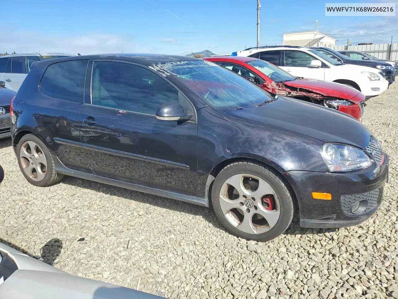 2008 Volkswagen Gti VIN: WVWFV71K68W266216 Lot: 50505956