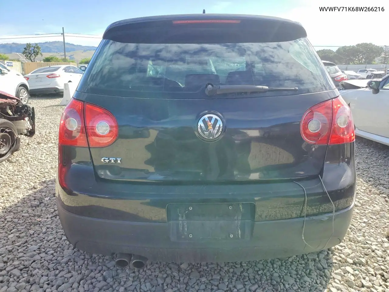 2008 Volkswagen Gti VIN: WVWFV71K68W266216 Lot: 50505956