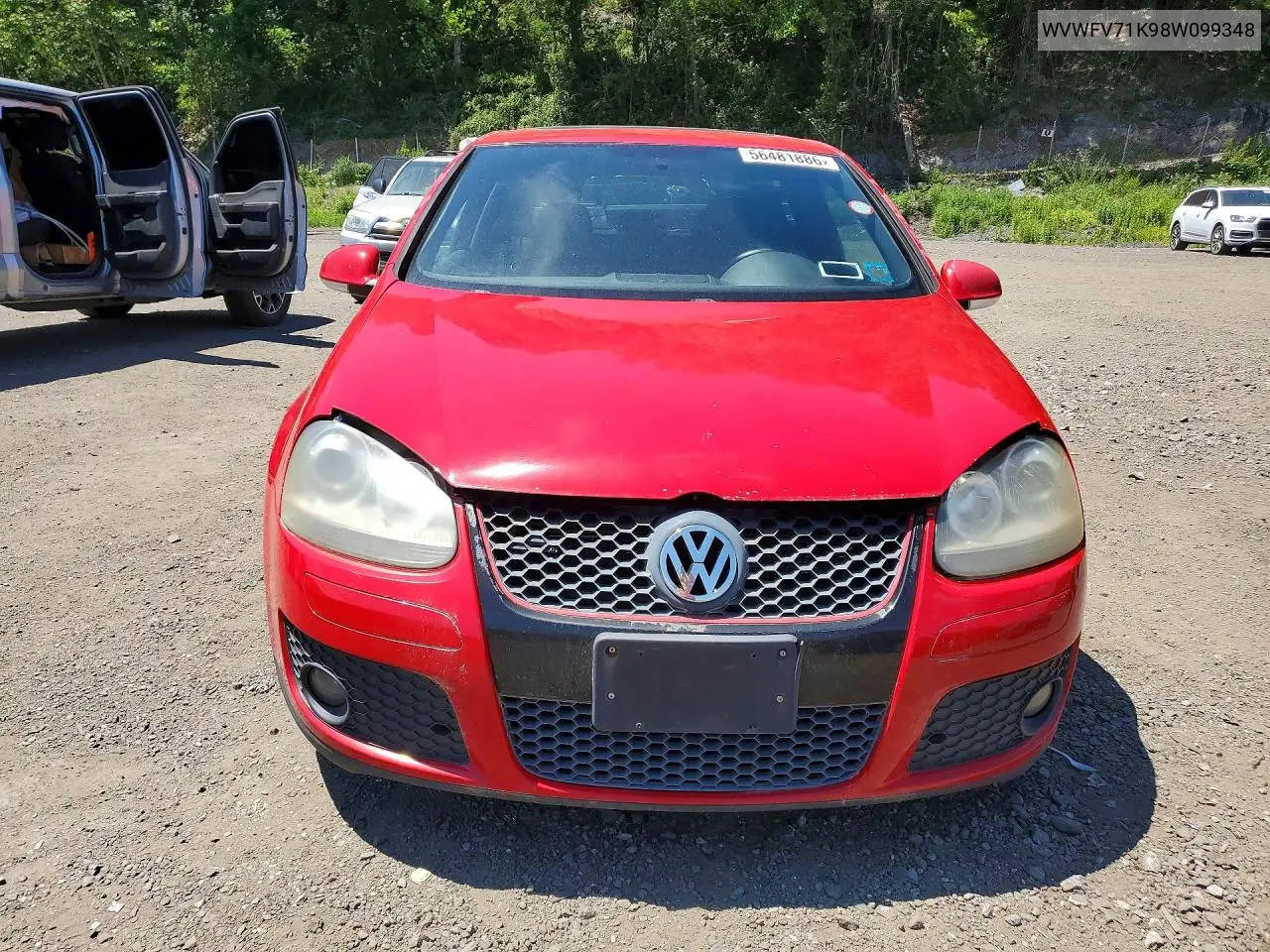 2008 Volkswagen Gti VIN: WVWFV71K98W099348 Lot: 56481886