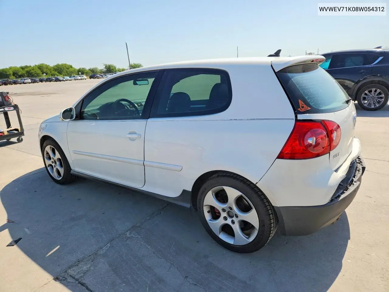 2008 Volkswagen Gti VIN: WVWEV71K08W054312 Lot: 60067556