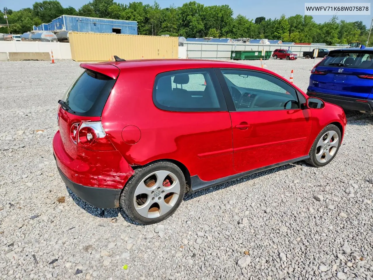 2008 Volkswagen Gti VIN: WVWFV71K68W075878 Lot: 60959166