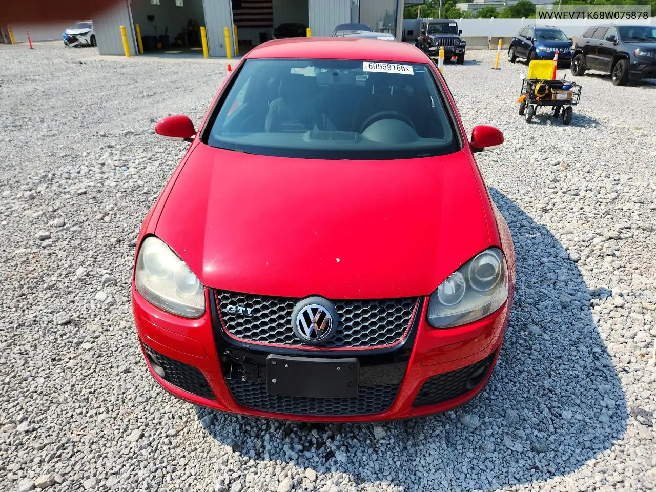 2008 Volkswagen Gti VIN: WVWFV71K68W075878 Lot: 60959166