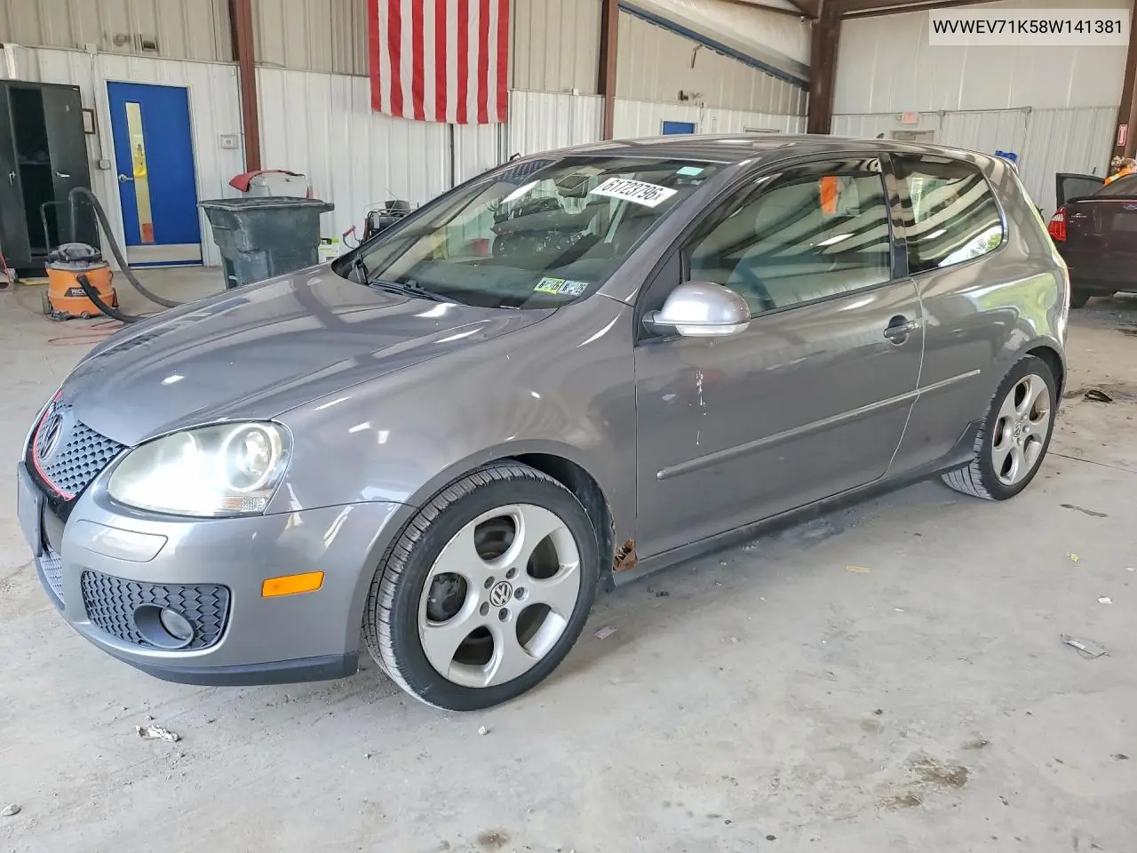 2008 Volkswagen Gti VIN: WVWEV71K58W141381 Lot: 61723796