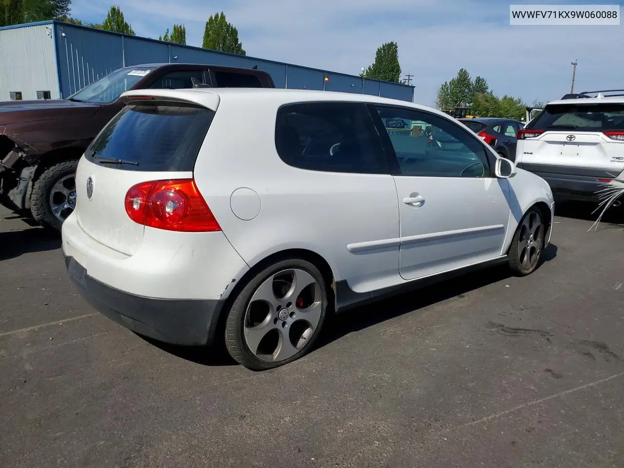 2009 Volkswagen Gti VIN: WVWFV71KX9W060088 Lot: 59825846