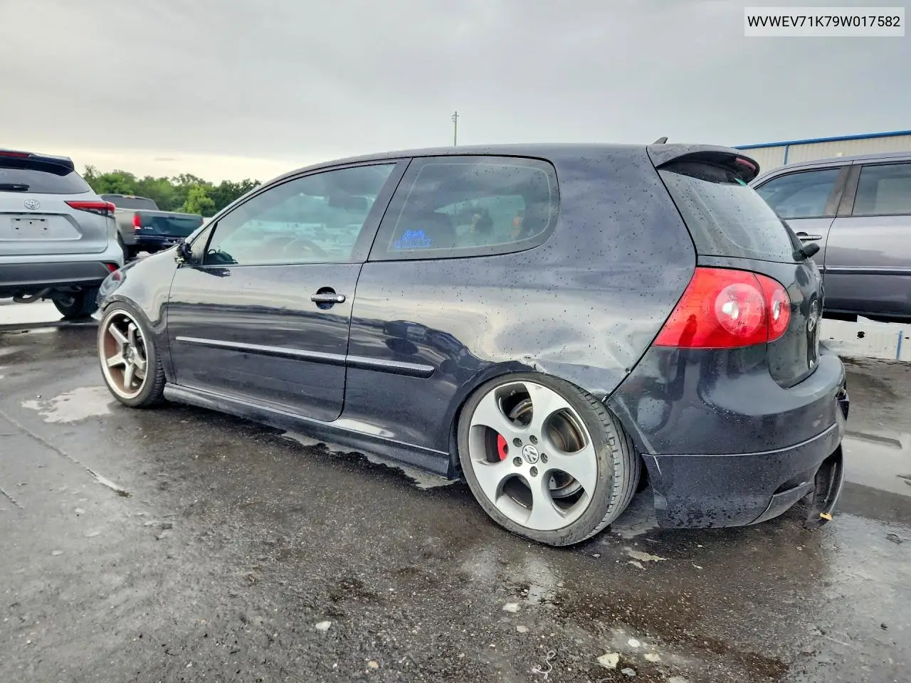 2009 Volkswagen Gti VIN: WVWEV71K79W017582 Lot: 60410776