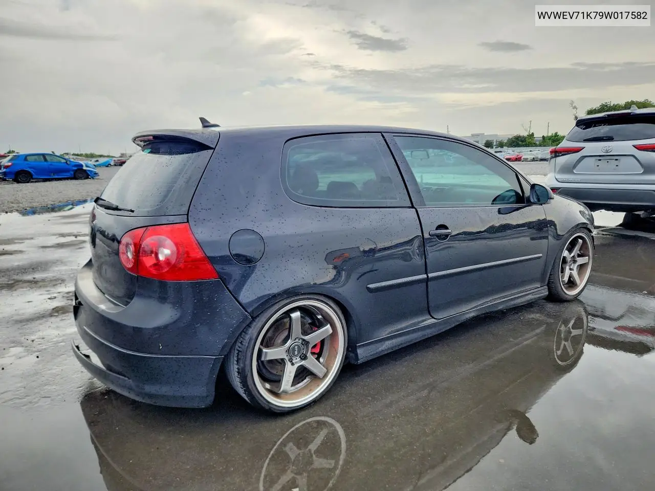 2009 Volkswagen Gti VIN: WVWEV71K79W017582 Lot: 60410776