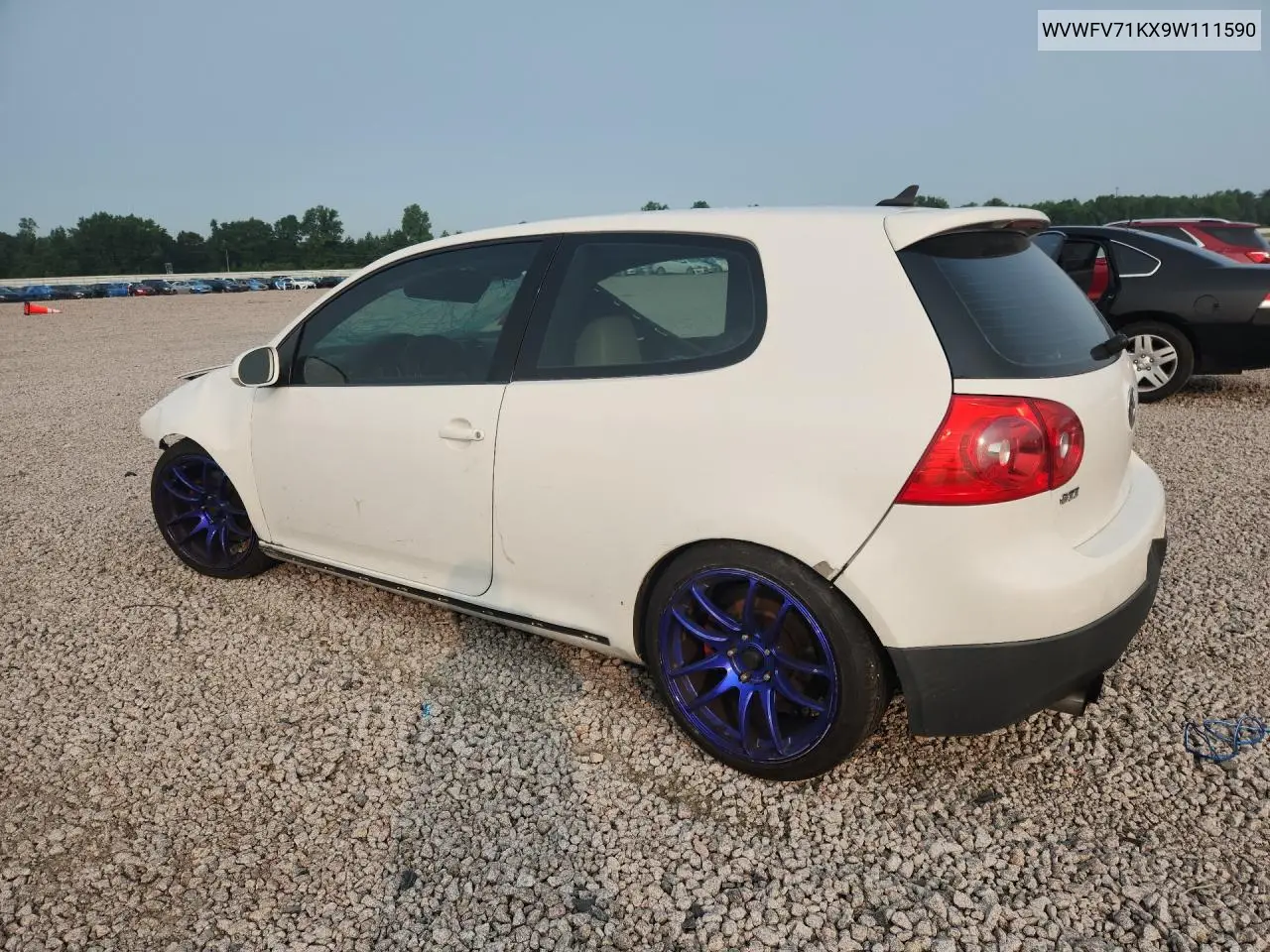 2009 Volkswagen Gti VIN: WVWFV71KX9W111590 Lot: 60975736