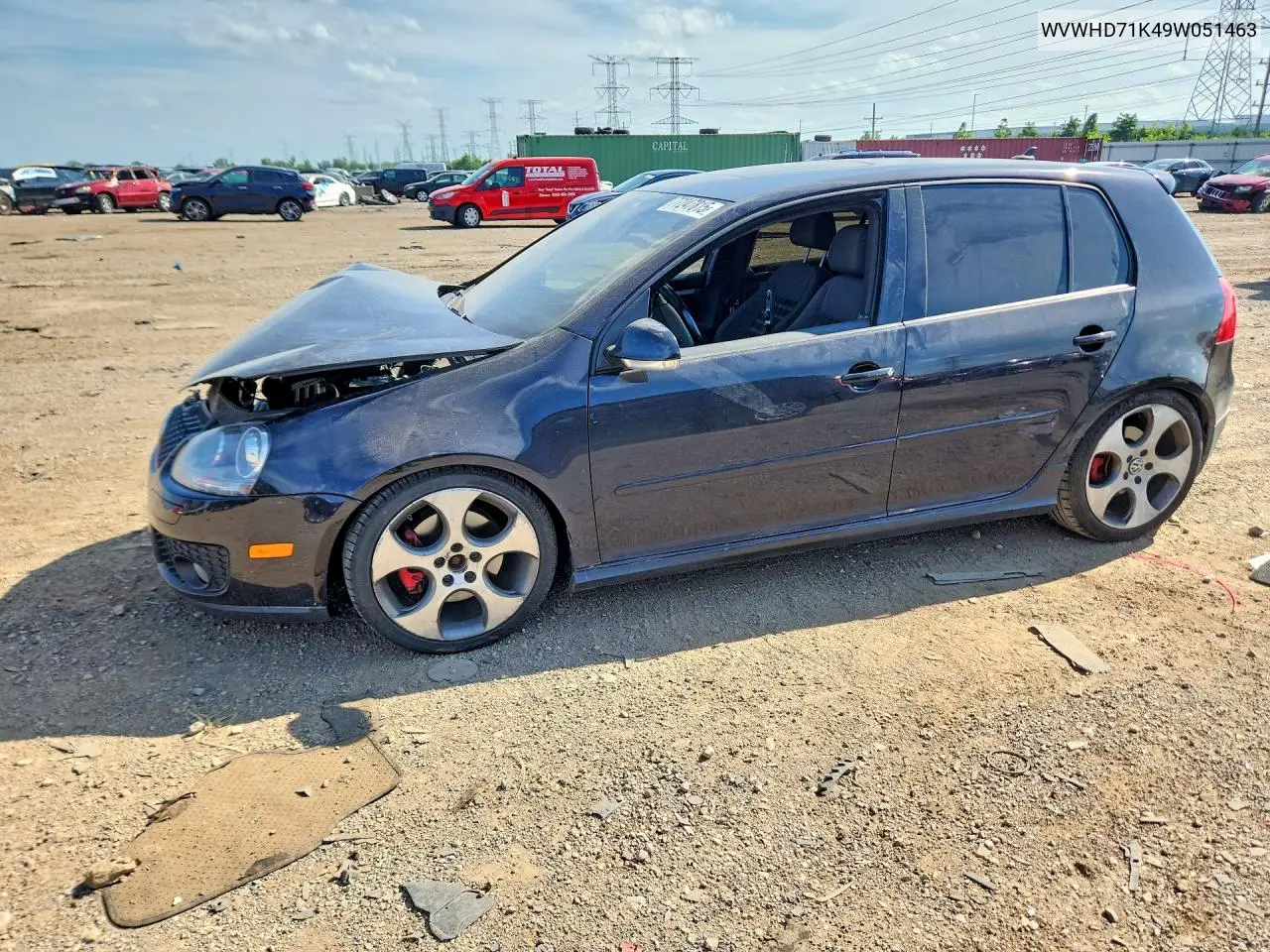 2009 Volkswagen Gti VIN: WVWHD71K49W051463 Lot: 77247815