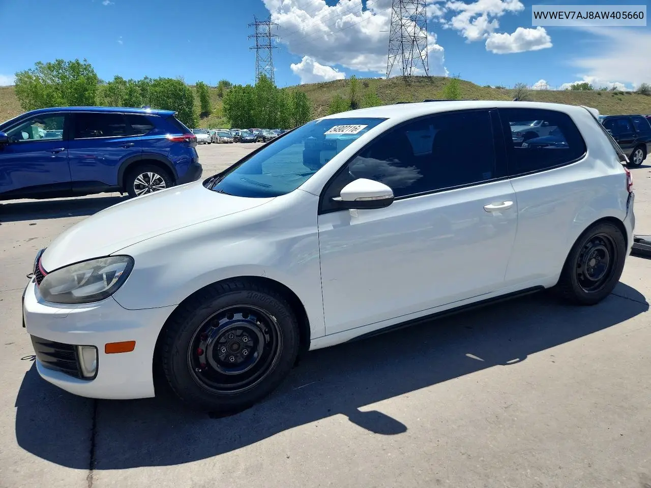 2010 Volkswagen Gti VIN: WVWEV7AJ8AW405660 Lot: 54902116