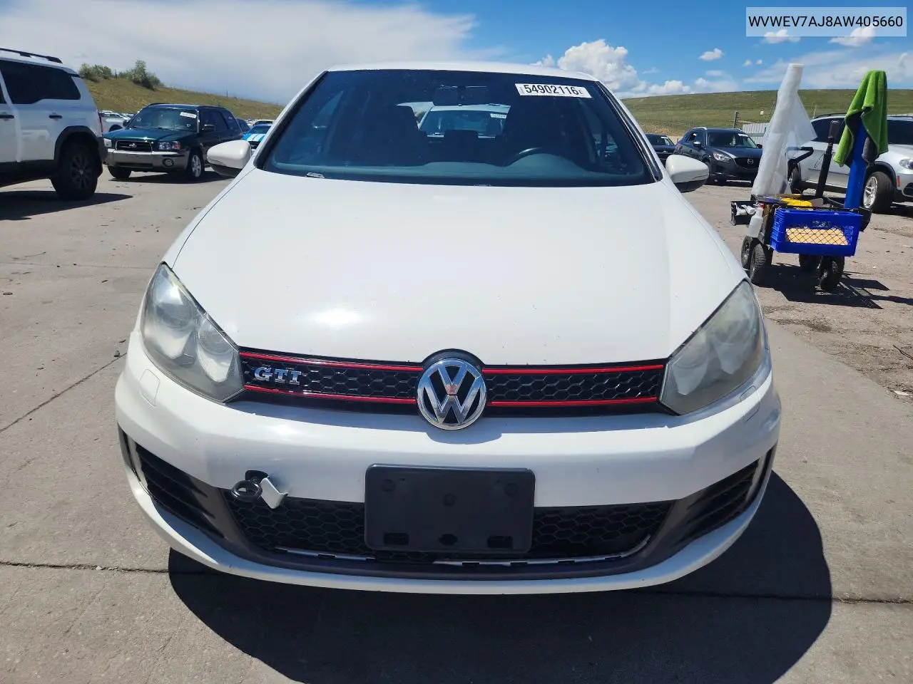 2010 Volkswagen Gti VIN: WVWEV7AJ8AW405660 Lot: 54902116