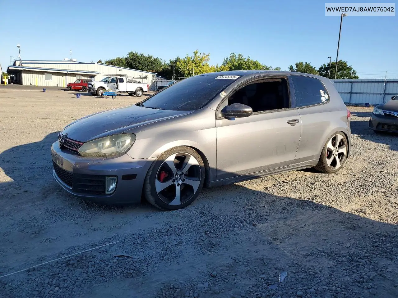 2010 Volkswagen Gti VIN: WVWED7AJ8AW076042 Lot: 55716376