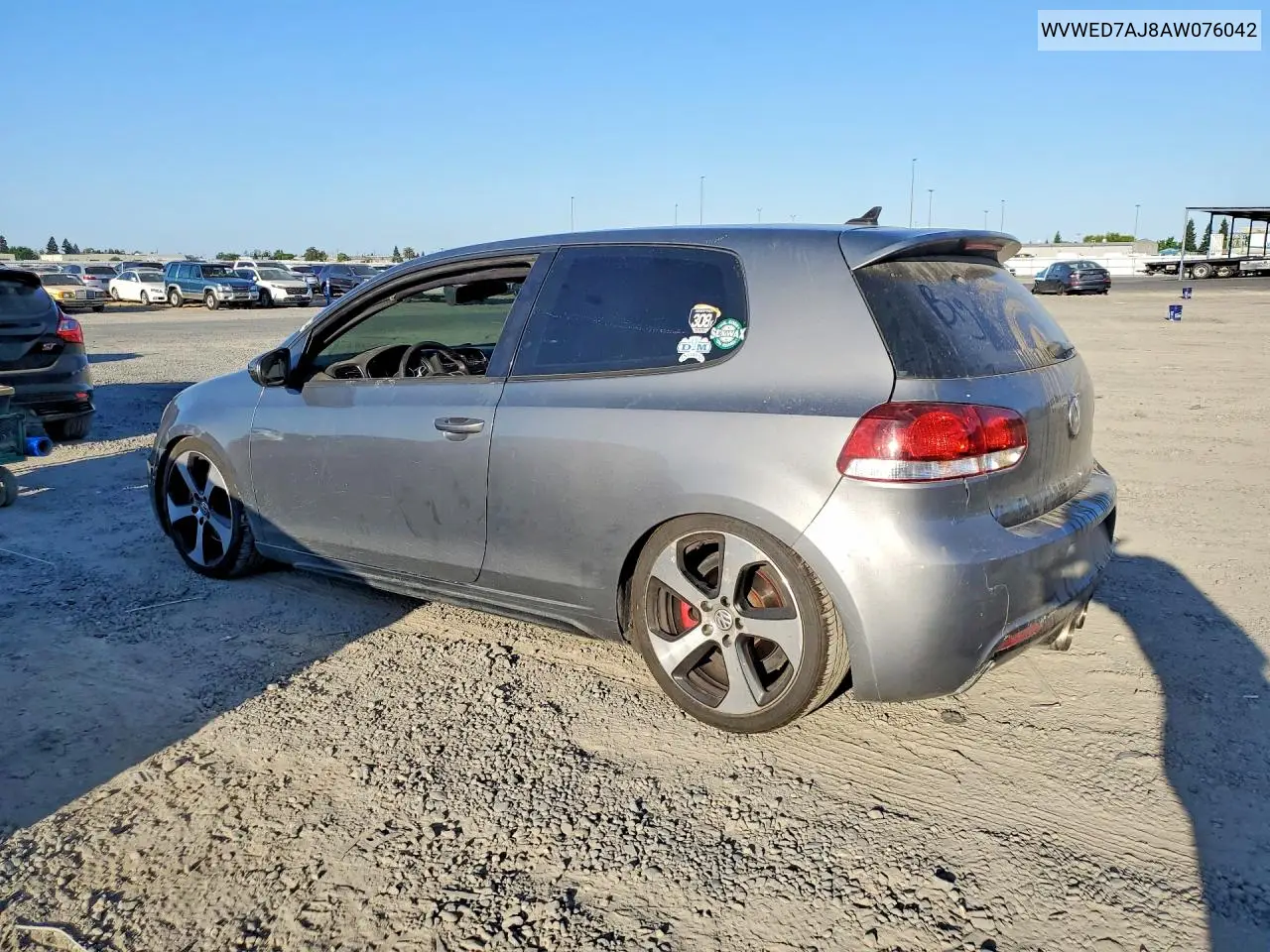 2010 Volkswagen Gti VIN: WVWED7AJ8AW076042 Lot: 55716376