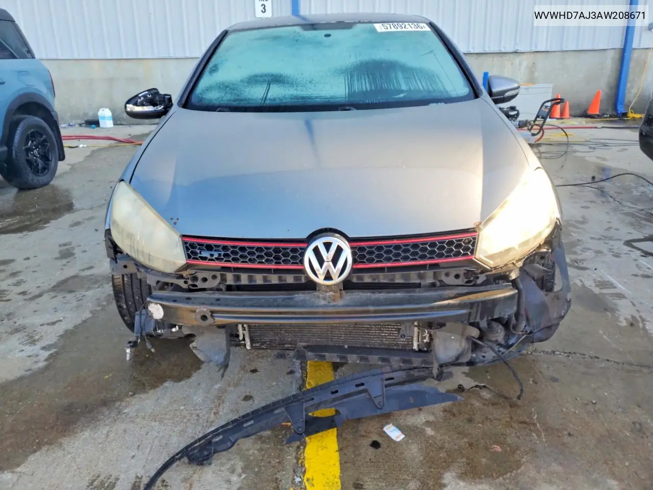 2010 Volkswagen Gti VIN: WVWHD7AJ3AW208671 Lot: 57892136