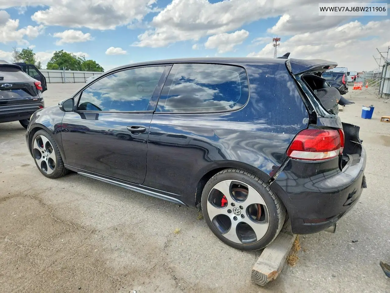 2011 Volkswagen Gti VIN: WVWEV7AJ6BW211906 Lot: 54816616