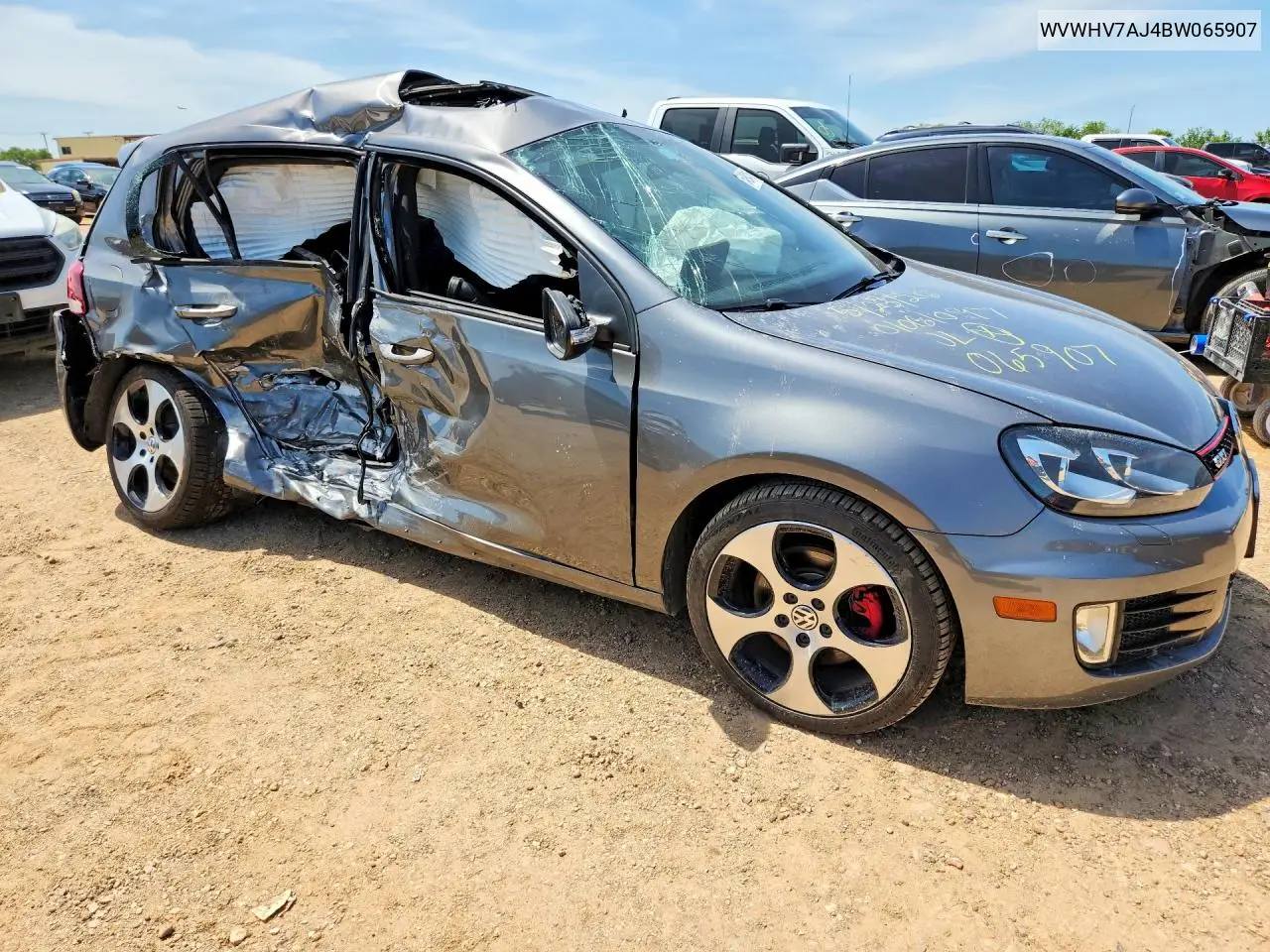 2011 Volkswagen Gti VIN: WVWHV7AJ4BW065907 Lot: 54904166