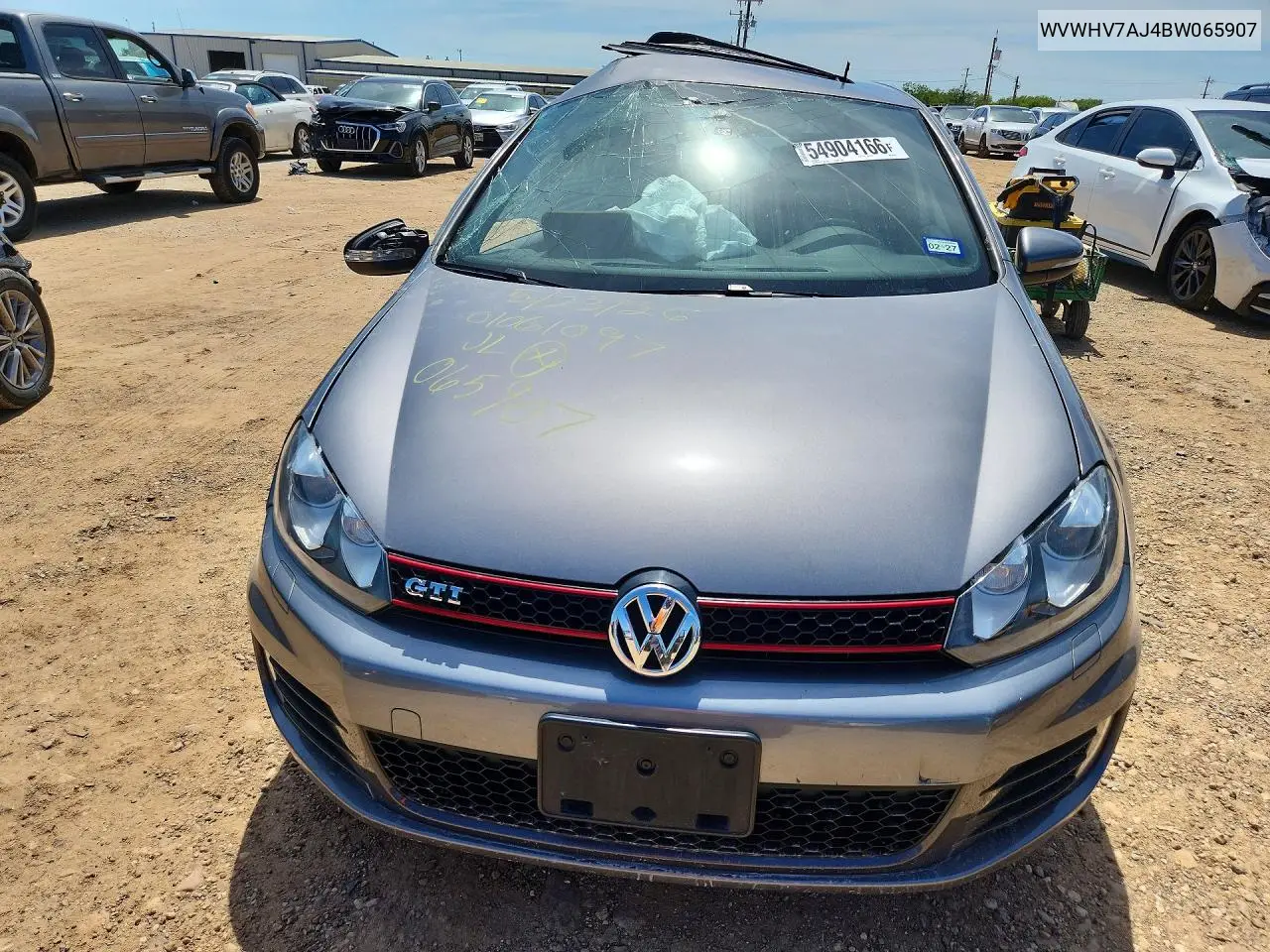 2011 Volkswagen Gti VIN: WVWHV7AJ4BW065907 Lot: 54904166