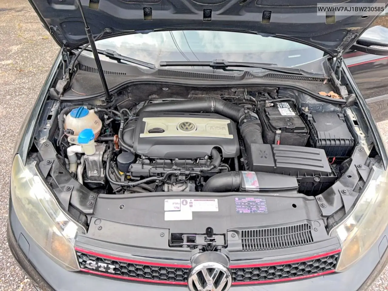 2011 Volkswagen Gti VIN: WVWHV7AJ1BW230585 Lot: 56339876