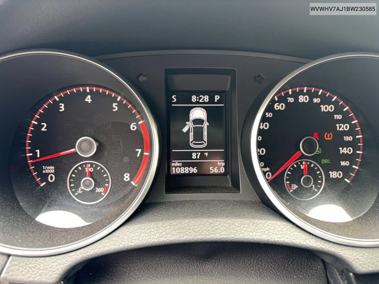 2011 Volkswagen Gti VIN: WVWHV7AJ1BW230585 Lot: 56339876
