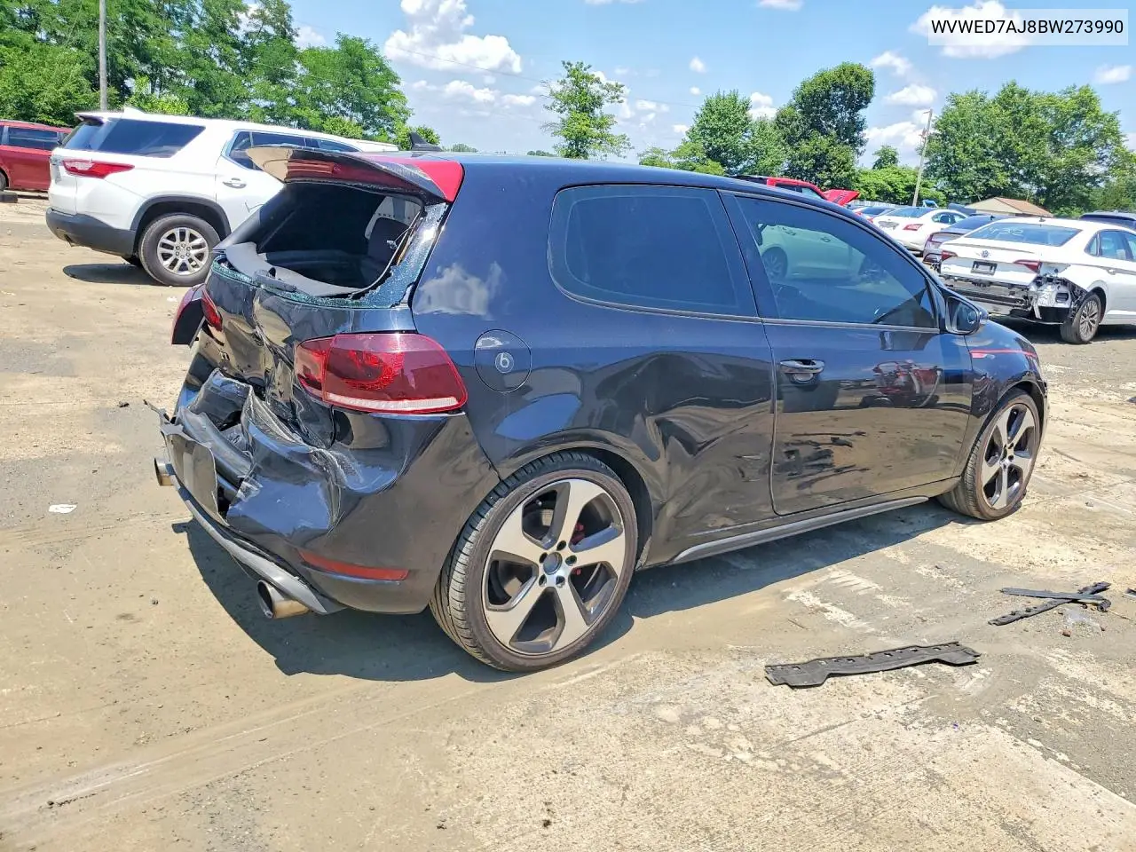 2011 Volkswagen Gti VIN: WVWED7AJ8BW273990 Lot: 59160126