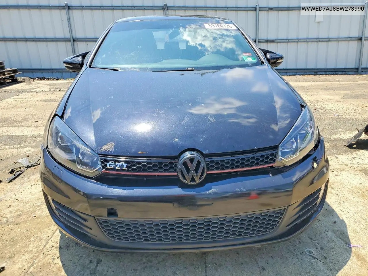2011 Volkswagen Gti VIN: WVWED7AJ8BW273990 Lot: 59160126
