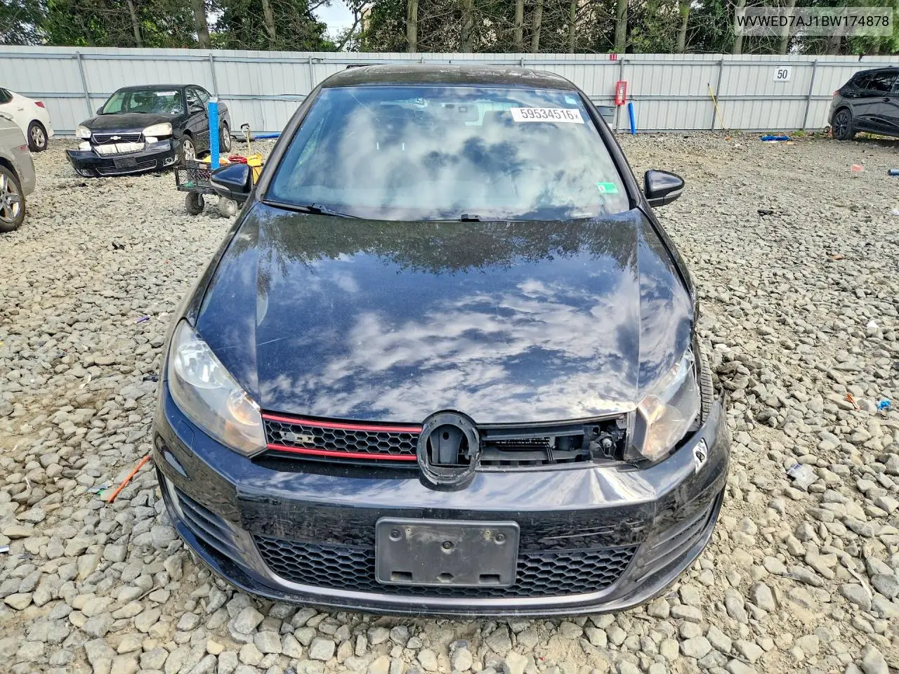 2011 Volkswagen Gti VIN: WVWED7AJ1BW174878 Lot: 59534516