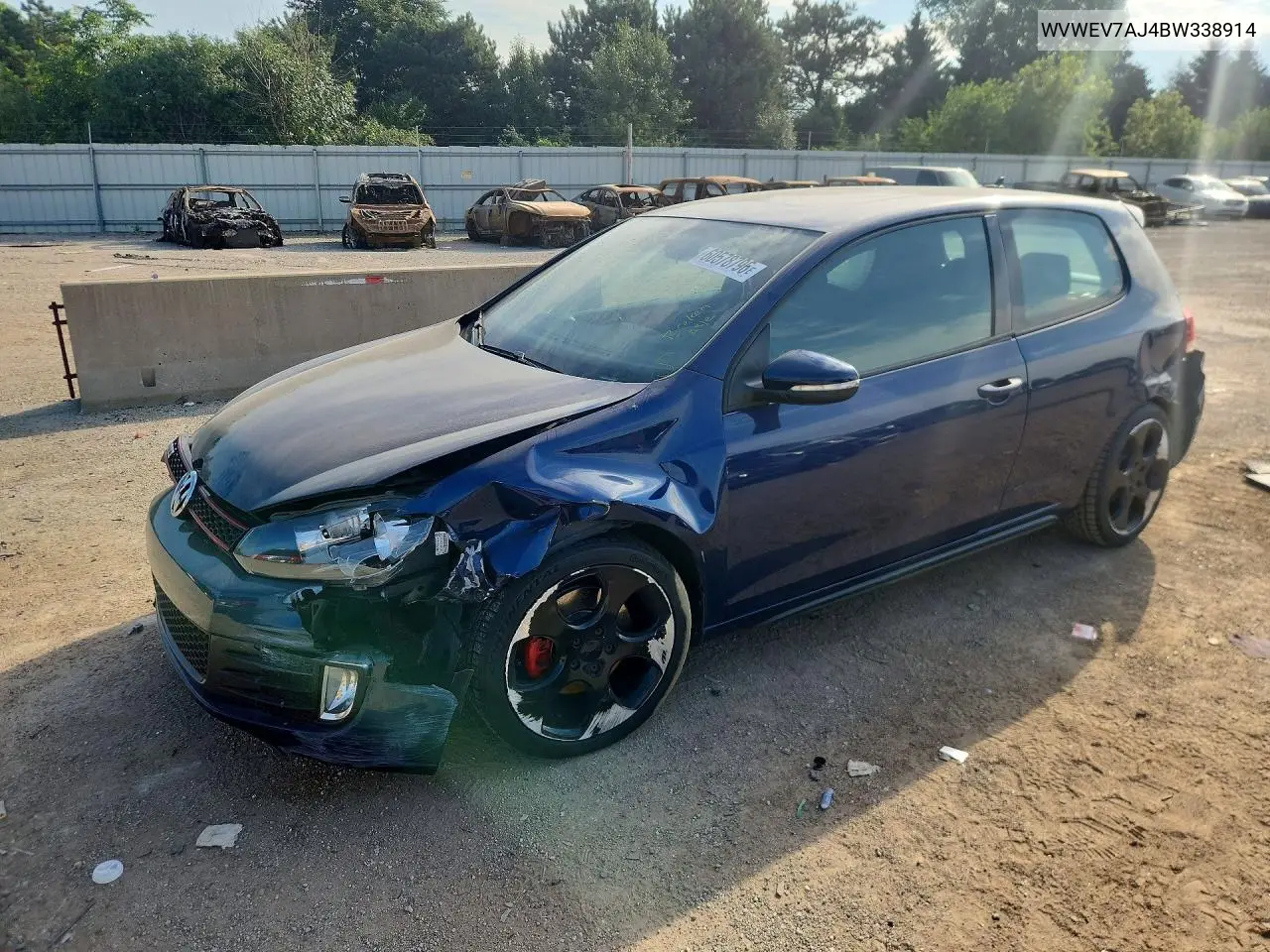 2011 Volkswagen Gti VIN: WVWEV7AJ4BW338914 Lot: 60578796