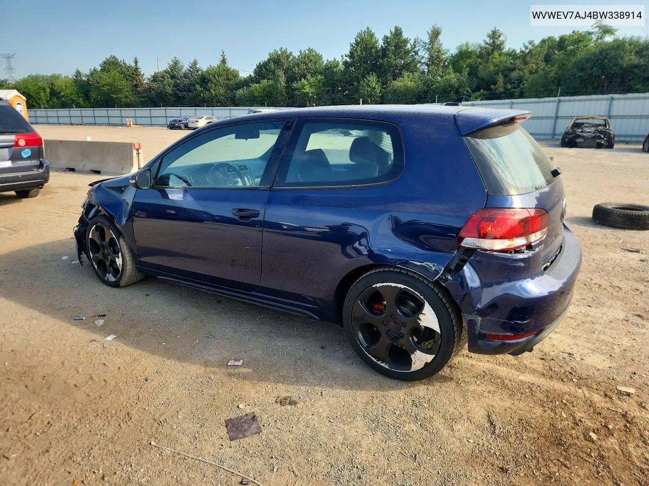 2011 Volkswagen Gti VIN: WVWEV7AJ4BW338914 Lot: 60578796
