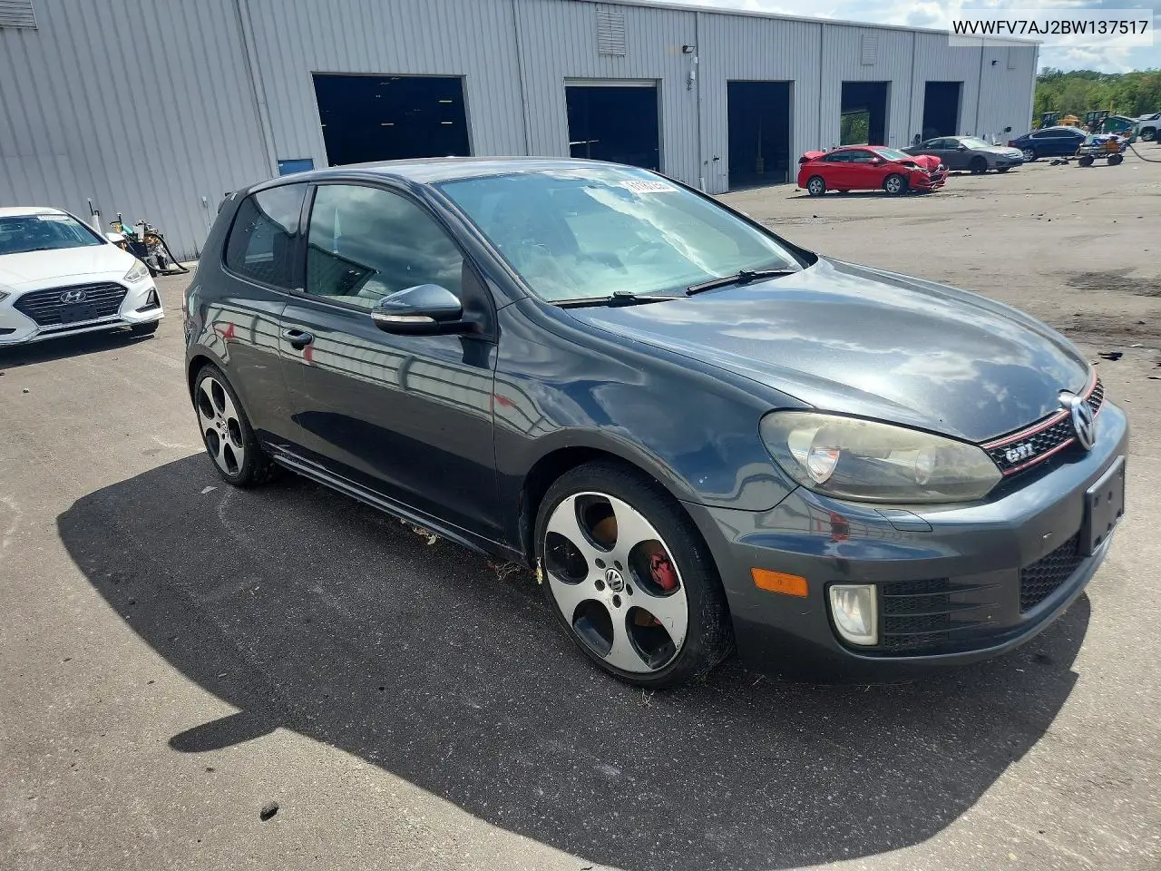 2011 Volkswagen Gti VIN: WVWFV7AJ2BW137517 Lot: 61187256